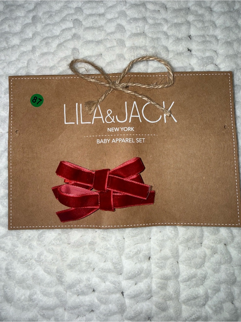 Girls' Red Velvet Ruffle Set - Picture 4 of 5